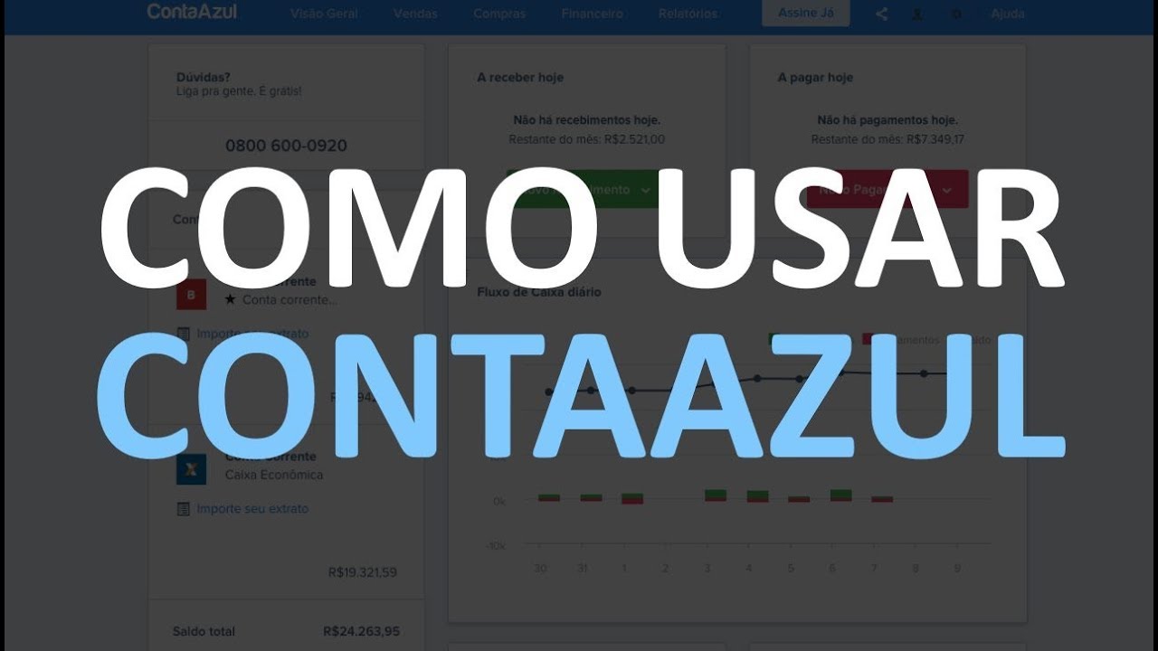 COMO FAZER O CONTROLE FINANCEIRO SOZINHO COM CONTAAZUL