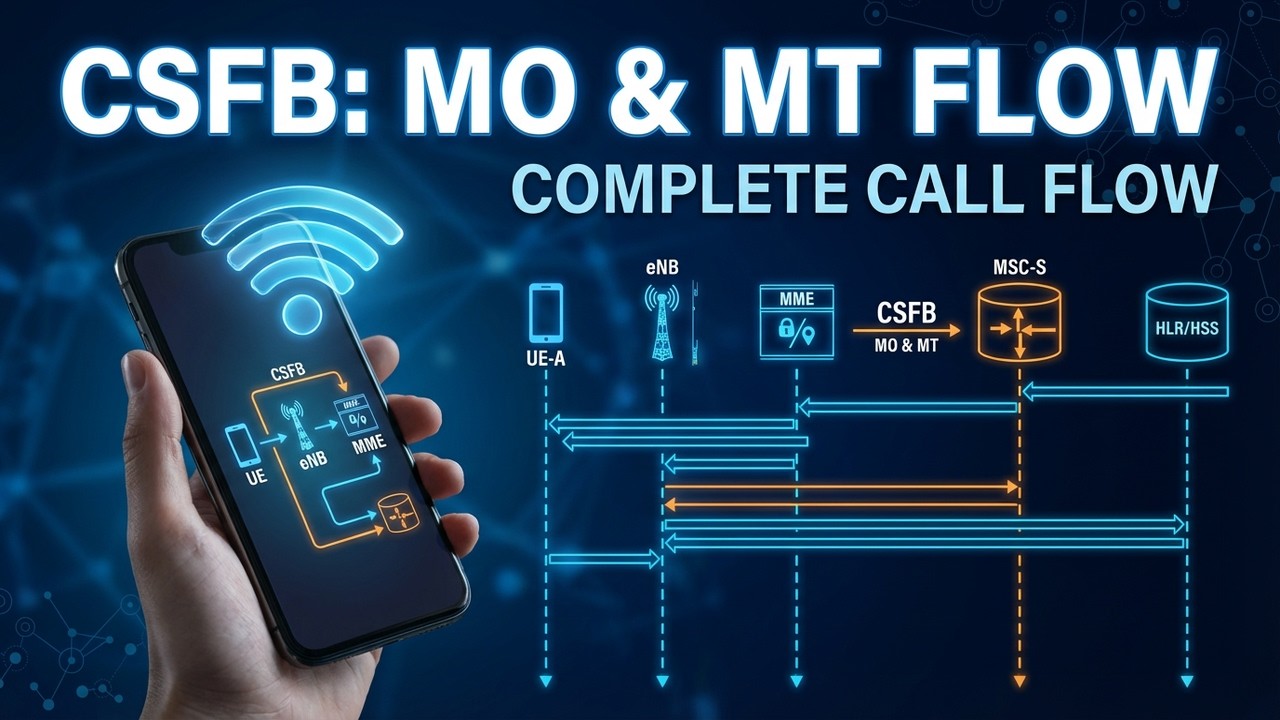 4G-LTE CSFB Complete call flow to GSM/WCDMA | CSFB Signaling Step by Step