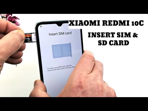Xiaomi Redmi 10C How to Insert SIM and SD card