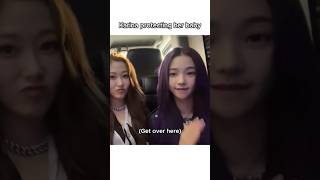 She’s ready to throw hands 😭🤣 #aespa #karina #giselle #ningning #shorts