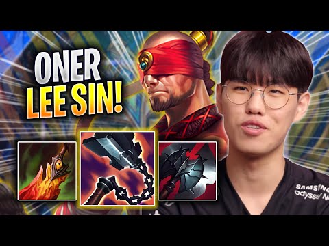ONER DESTROYING WITH LEE SIN! - T1 Oner Plays Lee Sin JUNGLE vs Kha'zix! | Season 2023
