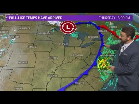 6 p.m. weather forecast for October 11, 2018