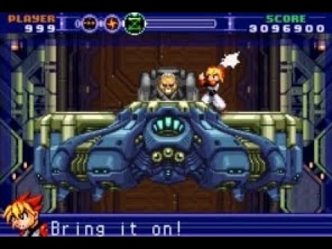 Gunstar Super Heroes (GBA) Major Boss "Black Gambit, Black's Final Defender" [Hard, Red, No Damage]