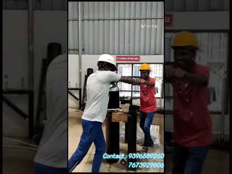 Gas cylinder hp testing station approved by deportment of ex...
