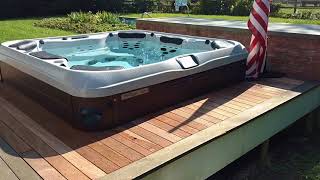 How to build a hot tub into deck by Best Hot Tubs Long Island Bullfrog Spas