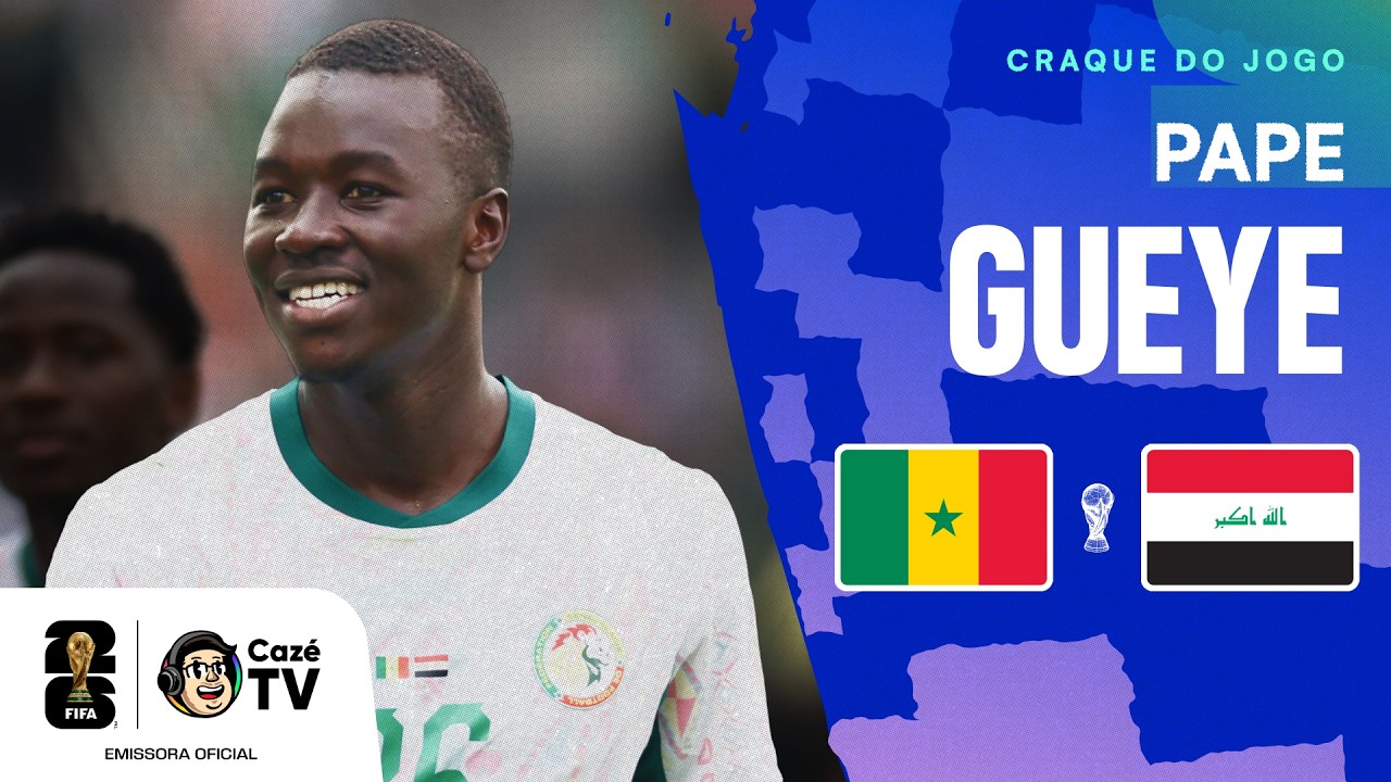 ELE SÓ FAZ GOLAÇO? TODOS OS LANCES DE PAPE GUEYE EM SENEGAL X IRAQUE | COPA DO MUNDO