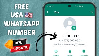 How To Get Free USA 🇺🇸 Number For WhatsApp verification 2023 | Free us whatsapp 2023