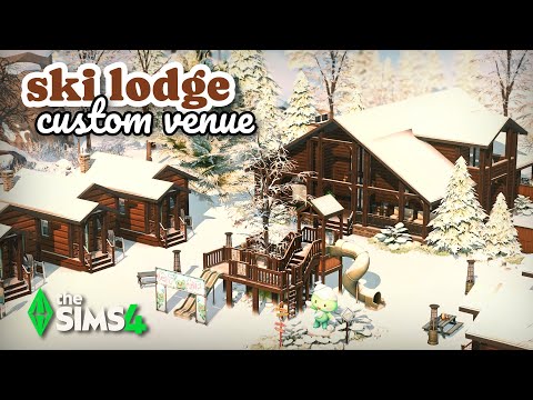 Ski Lodge Custom Venue ❄️ | The Sims 4 Speed Build