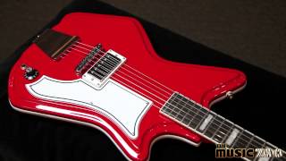Video thumbnail for Eastwood Airline '59 1P Electric Guitar Red by The Music Zoo