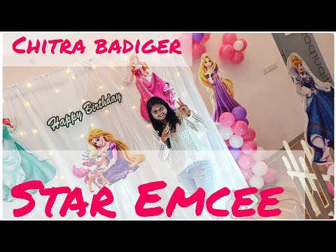 Chitra Badiger hosting on stage