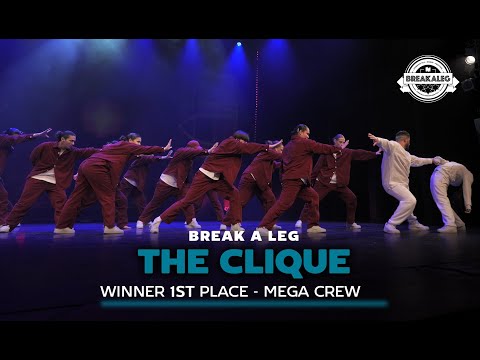 The Clique | 1st Place | BREAK A LEG 2024 | Mega Crew | Meervaart |  Hiphop Crew Competition