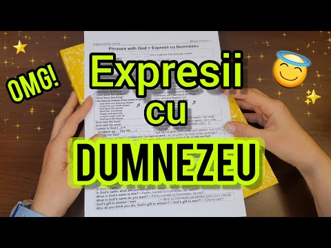 Lecţia # 278 – Expresii cu Dumnezeu 😇✨️ – Phrases with GOD
