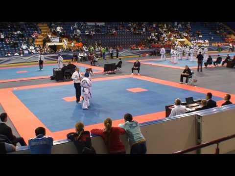 Vladislav Frolov (Blue), Round 1, European Taekwondo ITF Championship, Minsk 2014.
