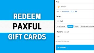 How To Redeem Gift Cards on Paxful to Buy Cryptocurrencies 2024
