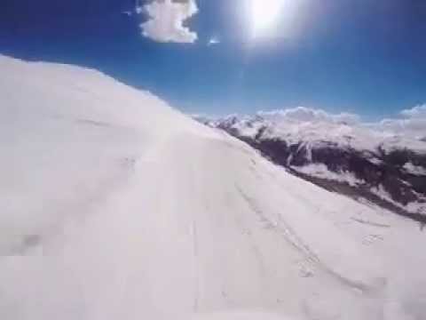 Caduta con gli sci - GOPRO