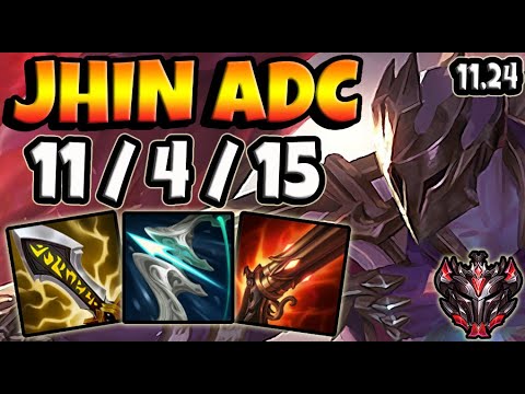 Jhin ADC vs Jinx / KR Grandmaster / Patch 11.24  / Pre Season 12 💥