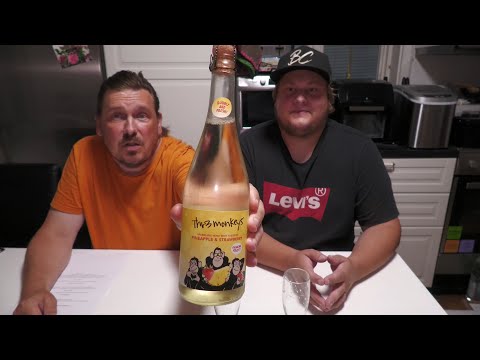 Review, Provsmakning Tr3 Apor Bubbel Ananas & Jordgubb 8,0% köpt på boardershop i  Puttgarden