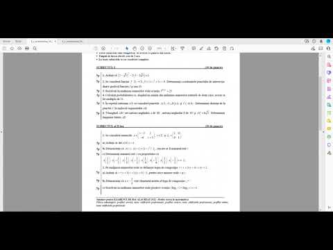 Simulare bacalaureat 2022 - Rezolvare Subiect Tehnologic ISJ Iasi