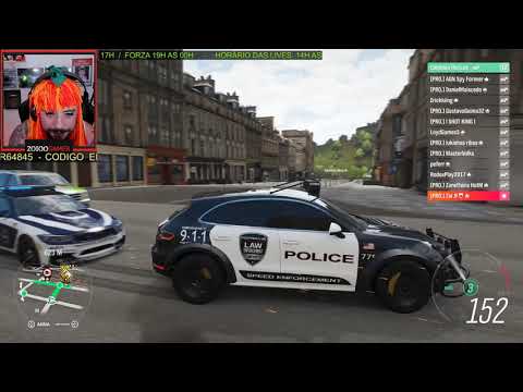 LEITOSA + GAGUINHA + FABÍOLA IN POLICE DESTRUCTION - FORZA HORIZON 4 - GAMEPLAY