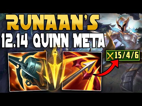 Rank 1 Quinn Shows You Why Runaan's Is INSANE On Quinn On Patch 12.14! (CRAZY TEAMFIGHTING)