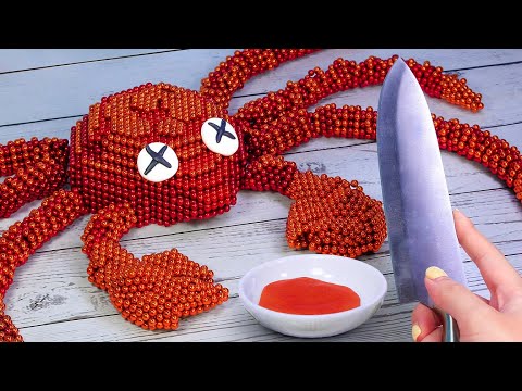 GIANT KING CRAB🦀 | Magnet Stop Motion Cooking ASMR