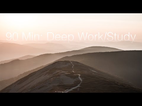 40 Hz Binaural Beats + Pink Noise - Minimalist Ambience for Focus, Work, Study (90 Min Session)