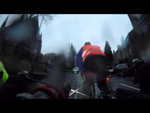 Naughty cyclist cuts me up at Morningside station