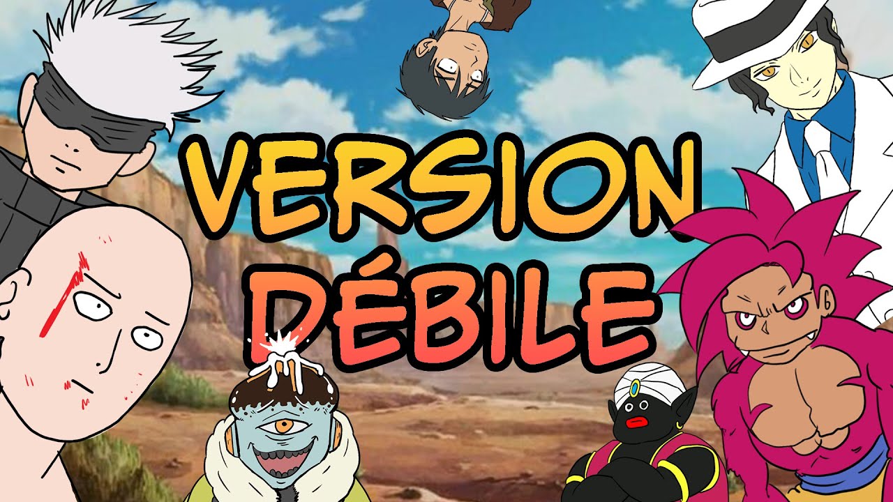 ANIME VERSION DÉBILE #dragonball  #jujutsukaisen  #demonslayer  #shingekinokyojin  #bleach