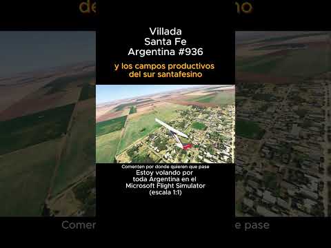 Villada, Santa Fe desde el Microsoft Flight Simulator #villada #santafe #msfs #joaha45 #argentina