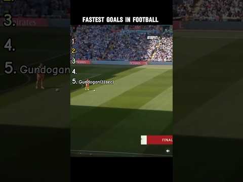 Fastest goals in football⚡