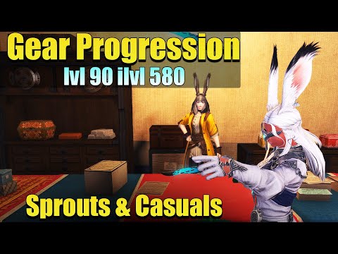 FFXIV Gear Progression for Casuals! lvl 90 ilvl 580 gear