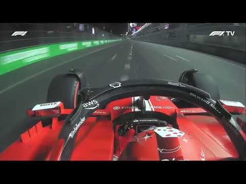 Carlos Sainz Crashes into a Manhole Cover in free practice for #lasvegasgp