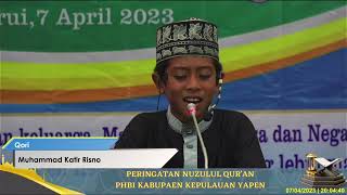 Download lagu M Katir Risno & Nurul Madinah Syam: Qori & saritilawah Peringatan Nuzulul Qur'an PHBI Kab. Kep Yapen mp3
