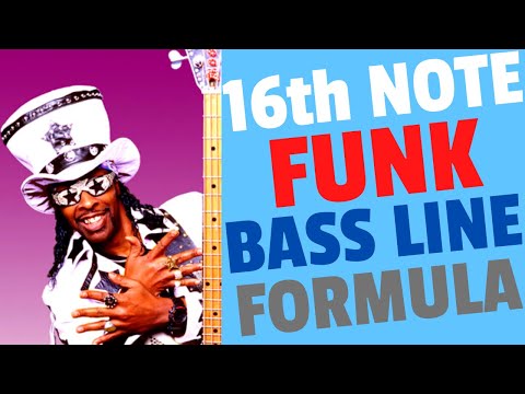 A SIMPLE way to construct AWESOME Funk 16th Note Bass Lines (#11)