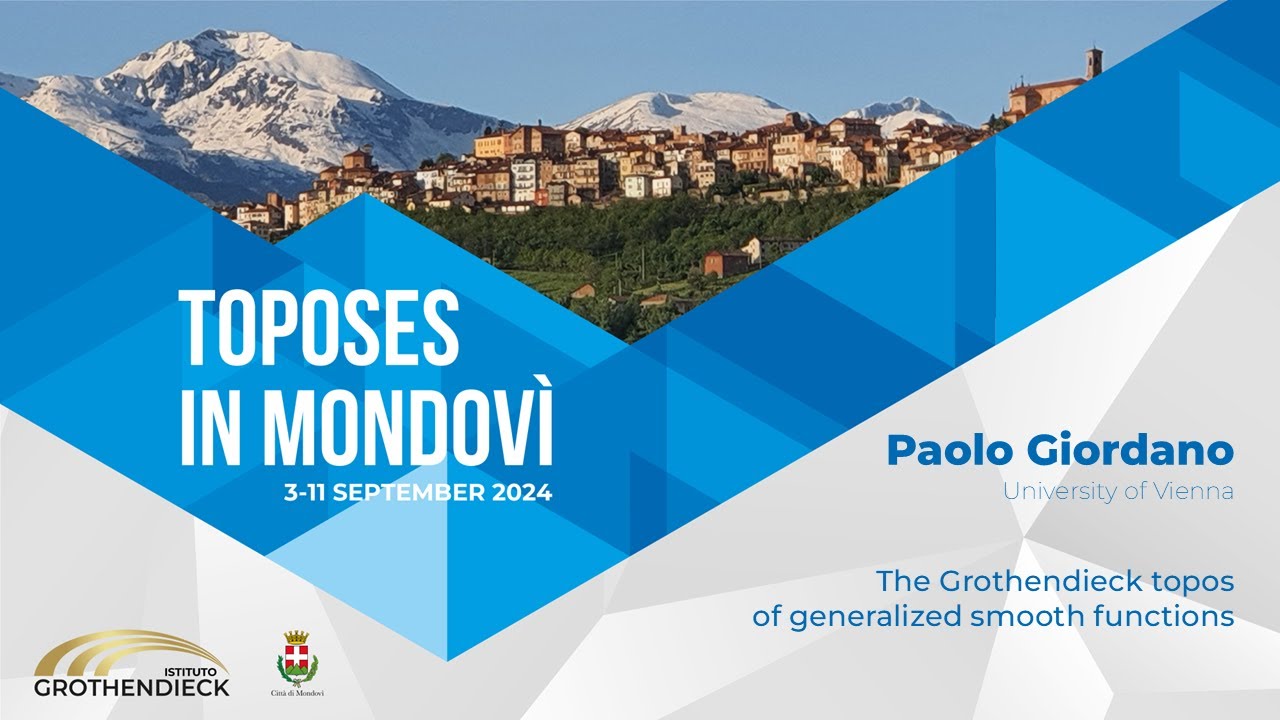 Paolo Giordano - The Grothendieck topos of generalized smooth functions