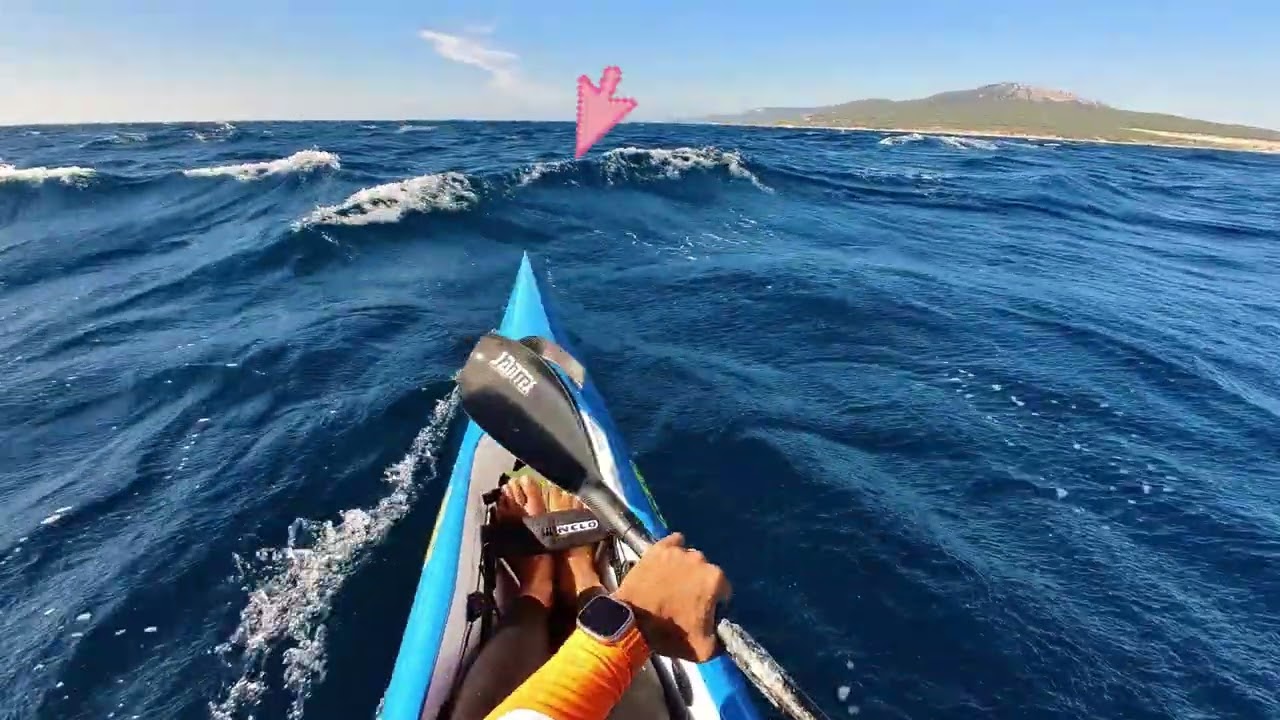 Flowing with the waves' energy in downwind