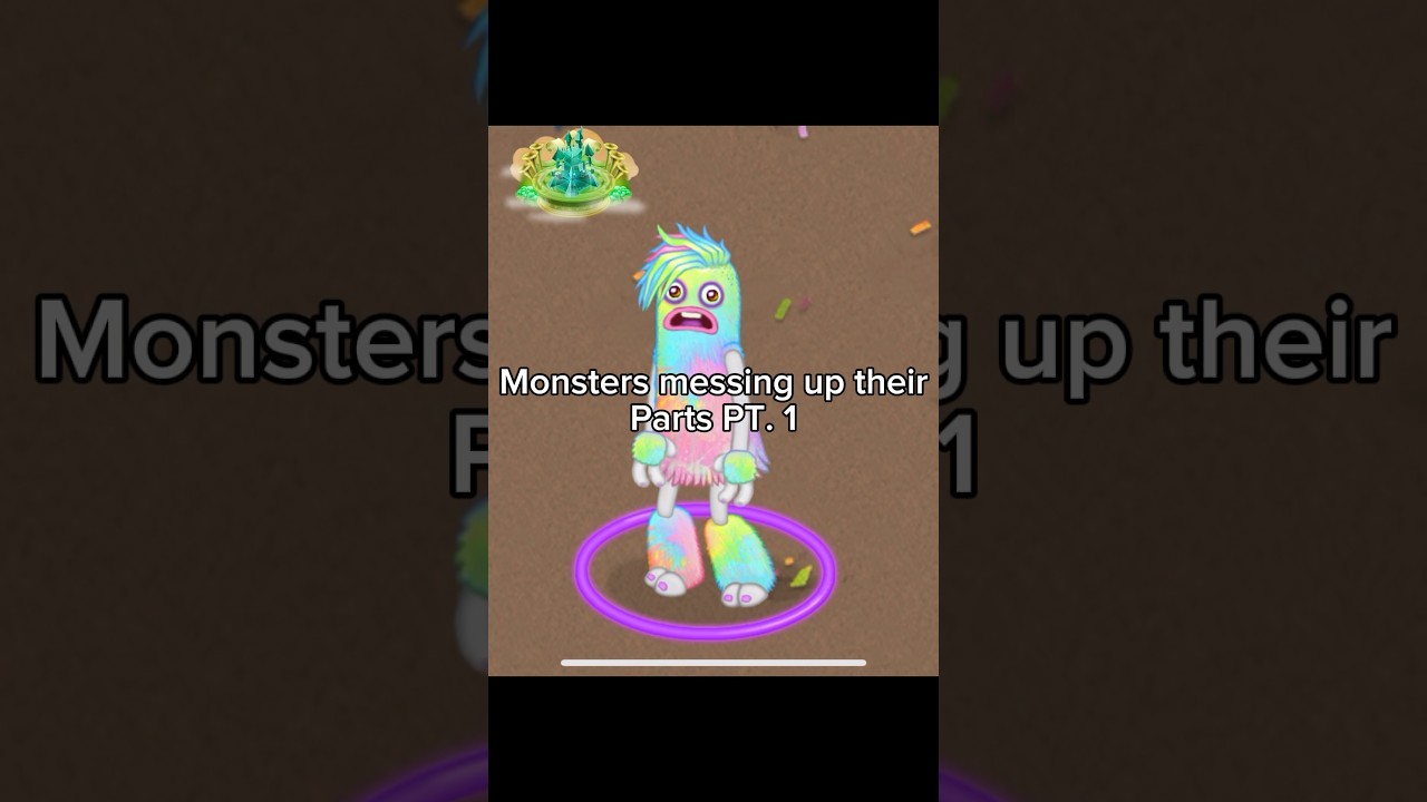 Monsters missing up their parts PT. 1  #mysingingmonsters #msm #gaming