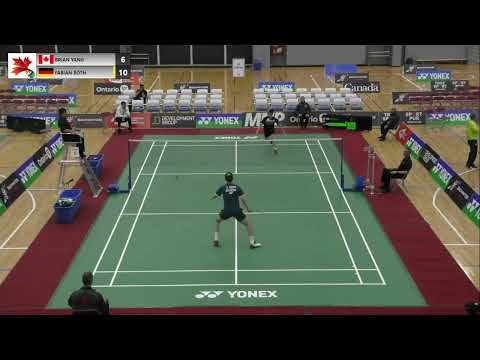 Brian Yang (CAN) Vs Fabian Roth (GER)-Dec 2022 Canadian International Challenge