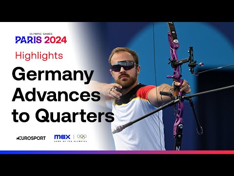 Florian Unruh vs Team GB's Tom Hall 😬 Men's Individual Archery #Paris2024 #Olympics