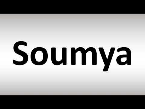 How to Pronounce Soumya