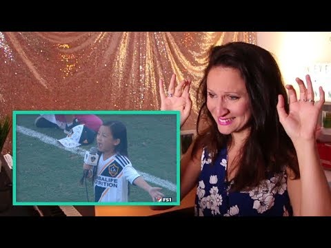 Vocal Coach REACTS to 7 Year-Old Crushes National Anthem!