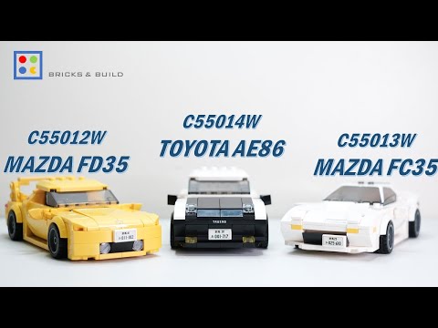 CaDA Initial-D Licensed 1:24 Scales Cars : Unboxing & Speed Build Compilation