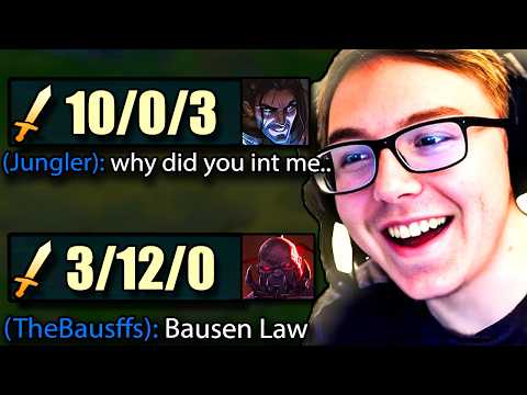 TheBausffs shows why going 3-12 on Sion is not his fault with a 10-0 Jungler.. (Los Ratones)