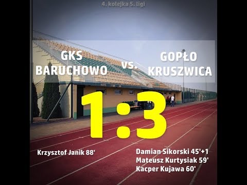 GKS Baruchowo - Gopło Kruszwica 1:3 (01.09.2018) [BRAMKI HD]
