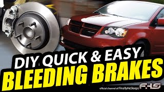 How to BLEED YOUR BRAKES - Quick & Easy (air in lines, brake caliper replacement, spongey pedal)