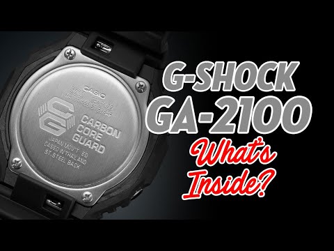 What's inside the Casio G-Shock GA-2100? Check out the Carbon Core Guard and the 5611 module.