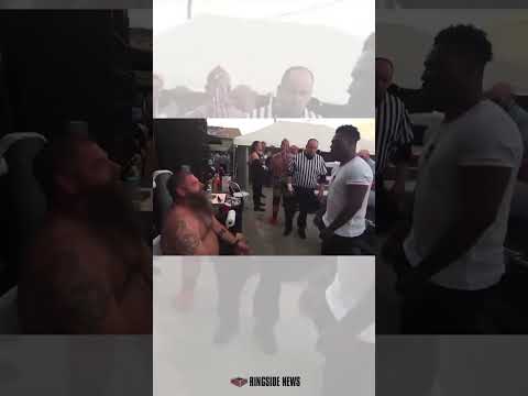 Syko Stu apologized for the beer smashing incident to Raja Jackson before his match. I