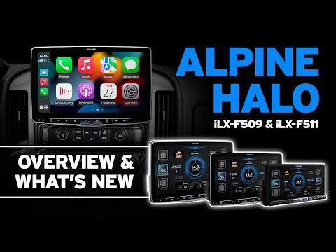 Alpine Halo 11-inch iLX-F511 Multimedia Head Unit with Wireless CarPlay & Android Auto