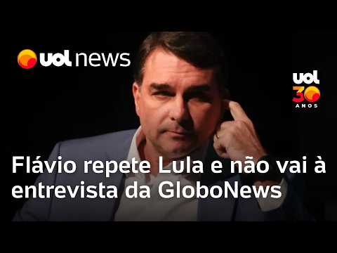 Sabatina de Fávio Bolsonaro na GloboNews: candidato repete Lula e não irá a entrevista