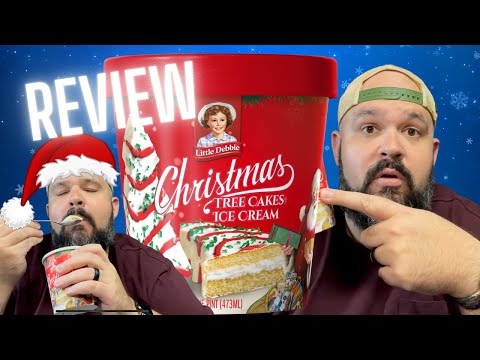 Trying Christmas Tree Cake Ice Cream For The 1st Time